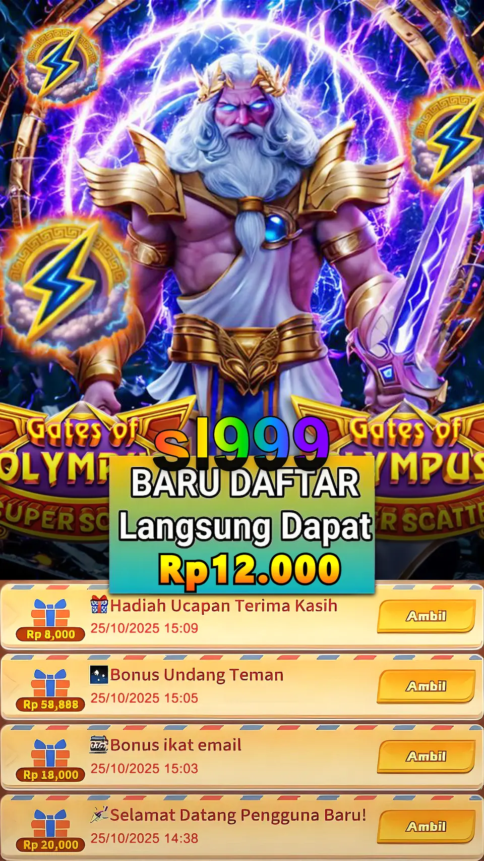 sl999 Tangkapan Layar - APK Resmi